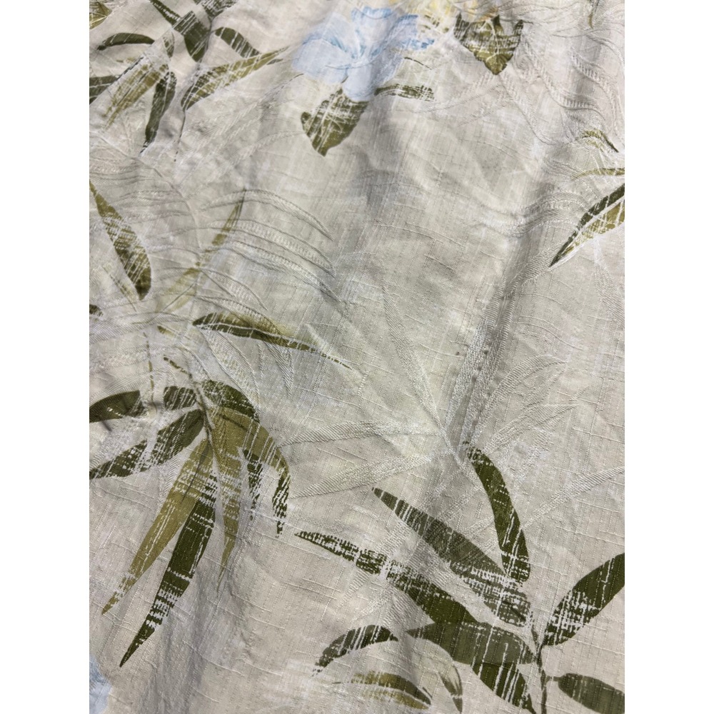 Tommy Bahama Mens SILK Hawaiian Shirt Yellow Bamboo Floral Short Sleeve Resort - Picture 11 of 12